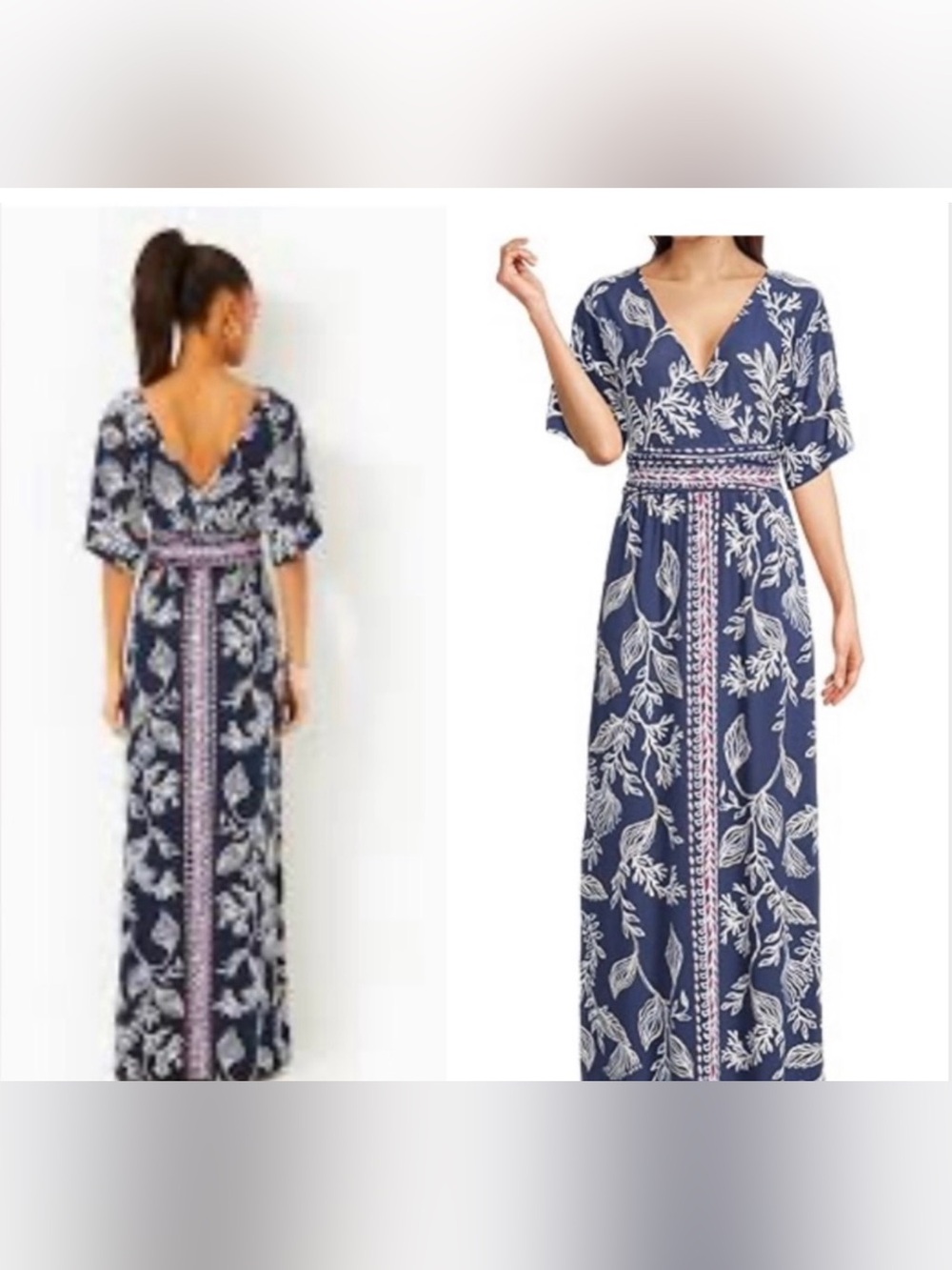 Lilly Pulitzer Parigi Boat Neck Maxi Dress